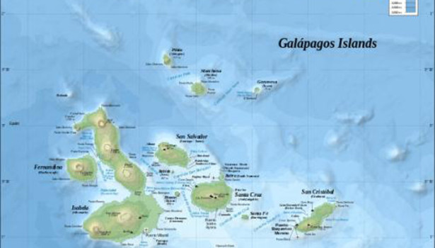 Galapagos Graphics: A map of the Galapagos Islands