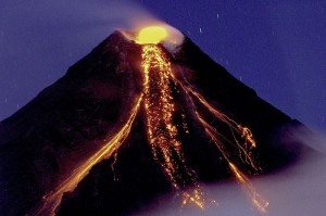 The Mayon Composite Volcano (Philippines) erupting in 2009 © Tryfon Topalidis