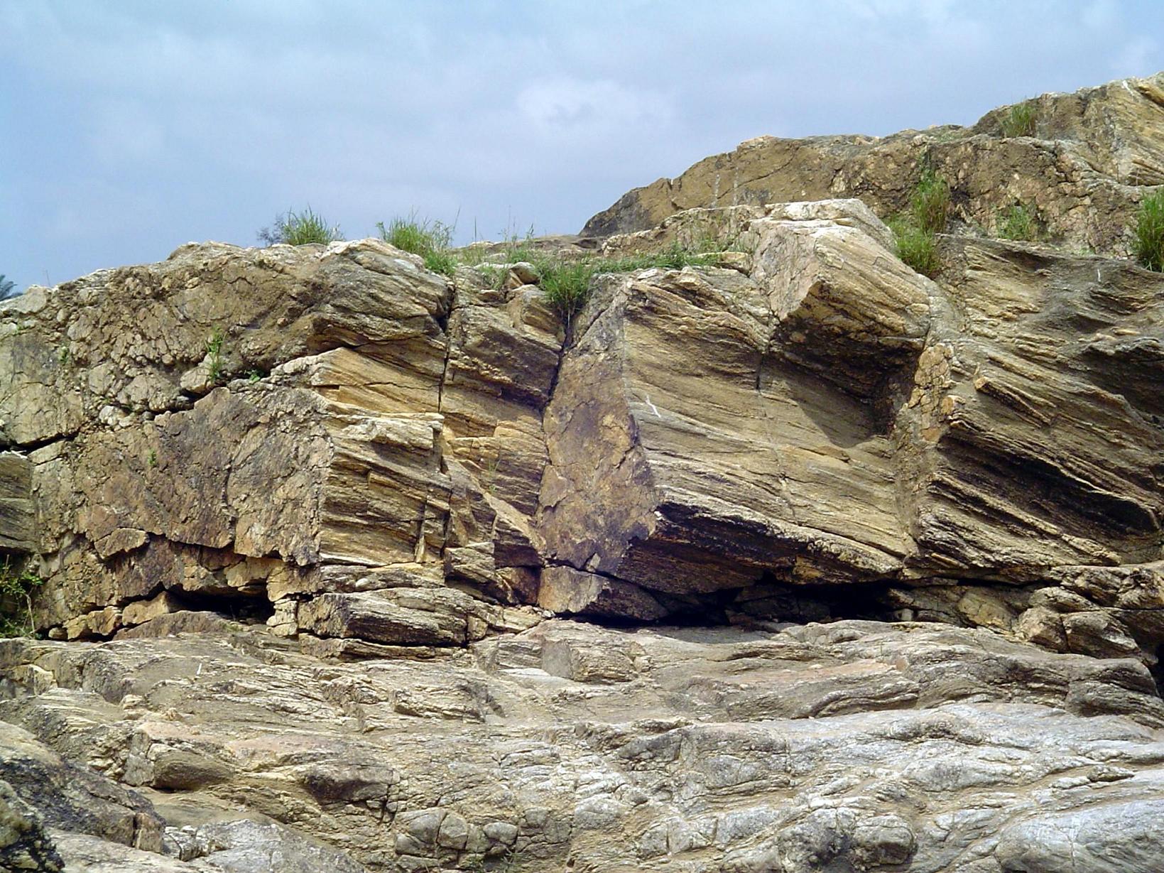 Galapagos Places: An example of sedimentary rock © P S Pratheep